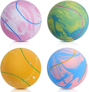 SCHITEC Dog Squeaky Toy Balls, Puppy Tennis Balls for Fetch Play, Interactive Latex Squeak Pet Toy for Puppies Mini Breed Small Dogs