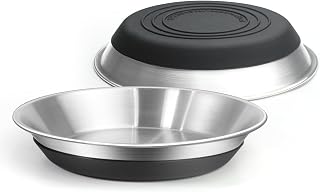 2 Packs Premium Stainless Steel Dog Bowls - Non-Slip, 2.5 Cups Capacity, Durable and Safe for Your Beloved Pet
