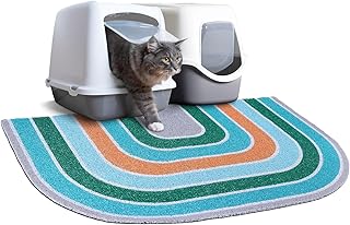 Unicorn Catcher 33.5"x22.4" Cat Litter Mat, Non-Slip Trapping Mat for Cats | PVC Mesh Litter Trapping Mat With A Non-Slip Backing Designed To Keep Floors Clean For Indoor Cats