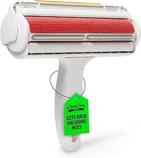 ChomChom Roller & Rake &ndash; Reusable Pet Hair Removal Roller with Rake Attachment for Cat & Dog Fur on Furniture, Couch, Carpet, Car, Rugs, Bedding & More&ndash; Portable, Eco-Friendly