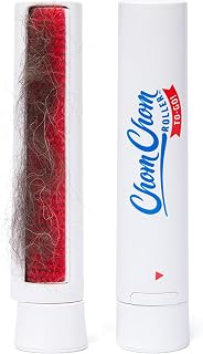 ChomChom Roller Reusable Lint Roller Pet Hair Removal Tool for Clothes, Couches, Cars,Travel - Cat Dog Hair Remover, Compact, No Sticky Refills Needed (Travel Roller)
