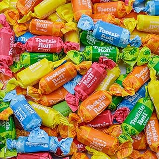 FRUIT CHEWS Candy 5 lb - Bulk Bag, Fruity Flavored, Assorted Flavors, Gluten & Peanut Free, Individually Wrapped