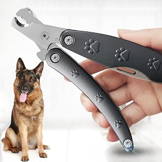 Best Dog Nail Trimmers for Anxiety Sensitive Dogs | Low Noise for Sensitive Dog, Super Sharp Smoothest Heavy Duty for Large Dog Thick Nail, Compact Gentle Look for Anxiety Dogs