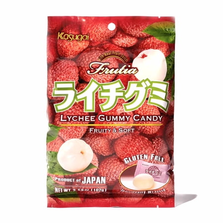 Kasugai Gummy Candy Random 6 Flavor Random Pickup 6 Flavors total 6 bags Plus NineChef Coffee Spoon , Product of Japan, Gluten Free