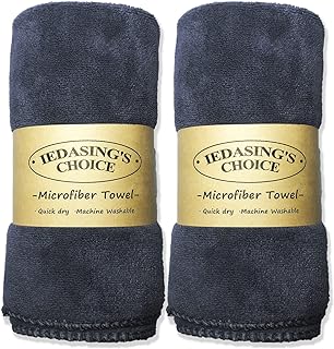 Dog Towel Pet Towel 2 Pack 16"x31" Grey Quick Drying | Microfiber Material Absorbent Soft Suitable for Dog Bath Puppy Pet Grooming and Multi-Use