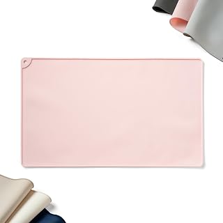 WePet Non-Slip Waterproof Pet Feeding Mat, 20x12 Inch - Silicone Dog & Cat Food Mat with Raised Edge to Stop Food Spills and Water Spills - Dishwasher Safe, Easy Clean