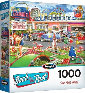 RoseArt - Back to The Past - Fun Park Motel - 1000 Piece Jigsaw Puzzle for Adults