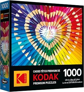 RoseArt - Kodak Premium - Life is a Box of Colors - 1000 Piece Jigsaw Puzzle for Adults