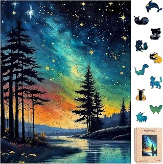 Wooden Puzzles for Adults, Unique Animal Shaped Wooden Jigsaw Puzzles for Adults, Wood Puzzles Adult for Family Game Birthday Gift with Exquisite Wooden Box (11.2 x 14.1in, 270pcs)