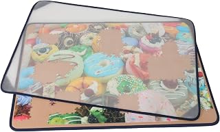 Tektalk Jigsaw Puzzle Board with Puzzle Dustproof Cover Up to 1500 Pieces (Khaki)
