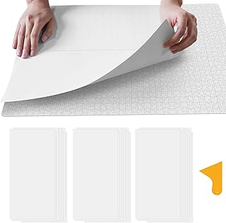 ALL4JIG Puzzle Saver &ndash; 24-Pack Puzzle Glue Sheets for 1000-3000 Pieces, Self-Adhesive Sticker Sheets, Easy to Preserve & Frame Jigsaw Puzzles