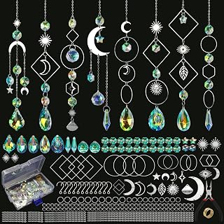 228pcs Sun Catcher Kits for Adults, DIY Arts and Crafts for Women | Prism Crystal Suncatchers Indoor Window Hanging Ornaments Decor for Home Gifts for Mother Wife Daughter