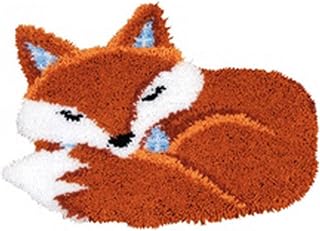 Latch Hook Kits for Adults, DIY Rug Kits Special-Shaped Animal Fox