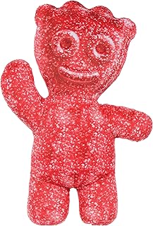 iscream Sour Patch Kids Candy Mini Embossed Character Shaped Pillow, Red | Officially Licensed, Small 8.5" x 6.3" Size, Colorful and Bright, Fun and Super Cute, Soft Plushie Fleece