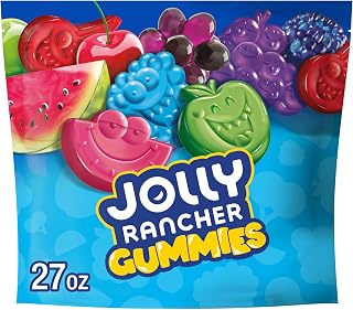 JOLLY RANCHER Gummies Original Fruit Gummy Candy Bag, 27 oz | Original Fruit Flavored Gummies with Blue Raspberry, Green Apple, Cherry, Grape and Watermelon, Shareable Bag, 27 oz
