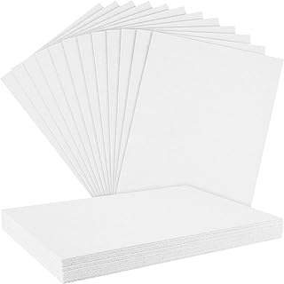 NEBURORA 12 Pcs 2mm Thick Stiff Felt Sheets for Crafts Sewing(White) | Polyester Thick Felt Sheets, Patchwork Sewing Craft Supplies，Party Decoration Supplies，Suitable for Engraving Machines