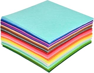 BUYGOO 60Pcs Stiff Felt Fabric Sheets, 12 x 12 inches Assorted Felt Sheets Craft Felt Sheets 1mm Thick for DIY Crafts, Sewing, Crafting Projects
