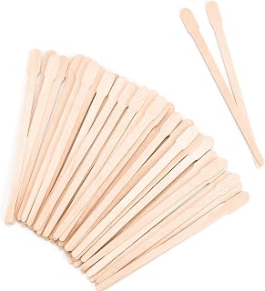 1200 Pcs Eyebrow Wax Sticks, Small Wooden Waxing Sticks, Wax Spatulas Craft Applicator Sticks for Body Hair Removal, Eyebrow Lip Nose Brow Facial Smooth, Skin-Spa Home Usage