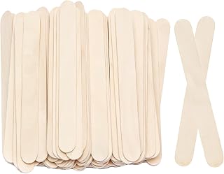 8&rdquo;100Pcs KTOJOY Jumbo Wooden Craft Sticks Wooden Popsicle Craft Sticks Stick Treat Sticks Ice Pop Sticks for DIY Crafts，Home Art Projects, Classroom Art Supplies