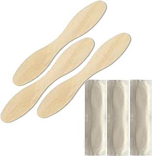 Perfect Stix - ASO24W12PO5-100 Wooden Craft Stick/Plain Taster Spoon, Paper Wrapped, 5" Length (Pack of 100)