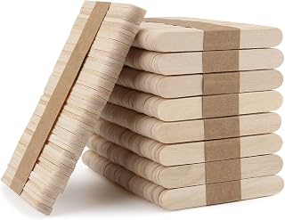 WISYOK 450Pcs 2.5 inch Craft Sticks, Birtch Wood, Mini | Popsicle Sticks for Arts, Crafts, DIY, Classroom, Party, Birthday, Holiday, Christmas