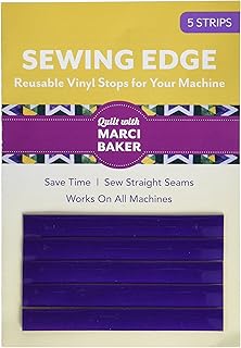 C&T Publishing Sewing Edge Vinyl Stops - Reusable 5-Piece Purple Notions Set
