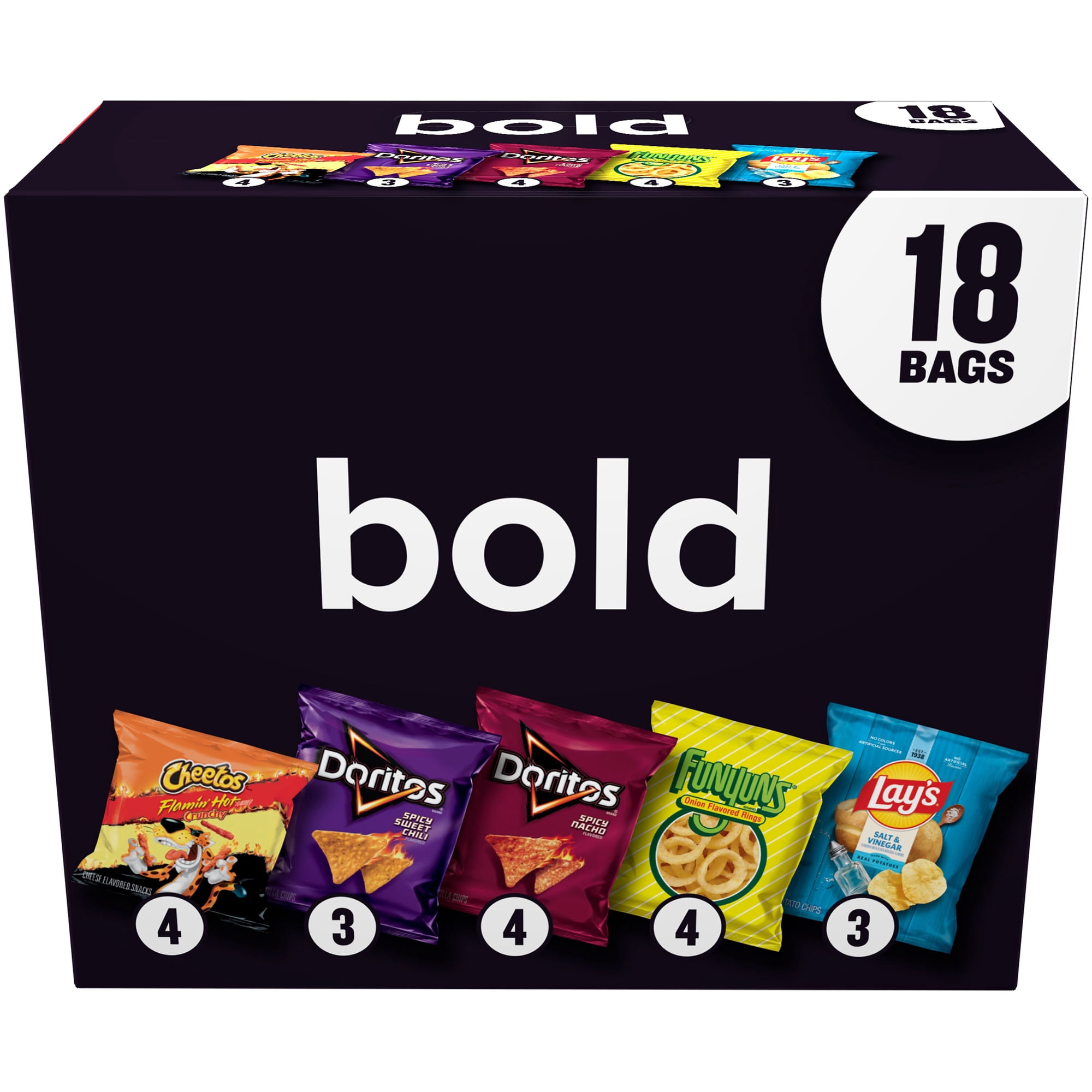 Frito Lay Bold Mix Chips Variety pack, 18 pack
