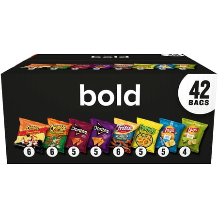 Frito Lay Bold Mix Chips Variety pack, Mega Size, 42 Count