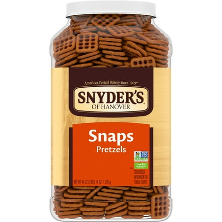 Snyder's of Hanover Pretzel Snaps, 46 oz Canister