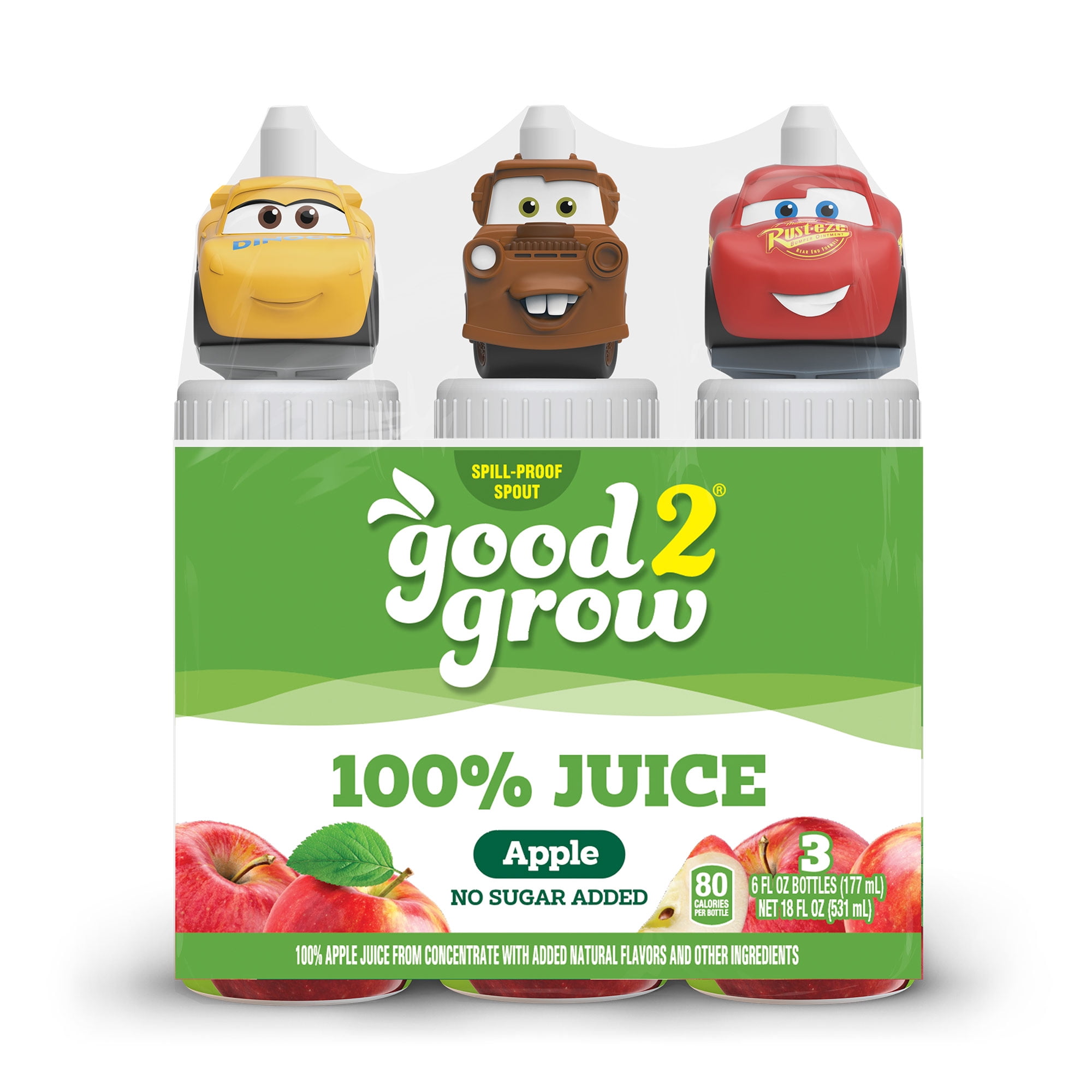 good2grow 6oz 100% Apple Juice 3 pack (Character Tops Vary)