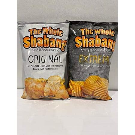 The Whole Shabang Potato Chips Variety Pack - (1) 6 oz Original / (1) 6 oz Extreme