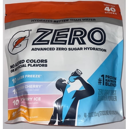 Gatorade G Zero Powder Variety Pack (Pack of 40)