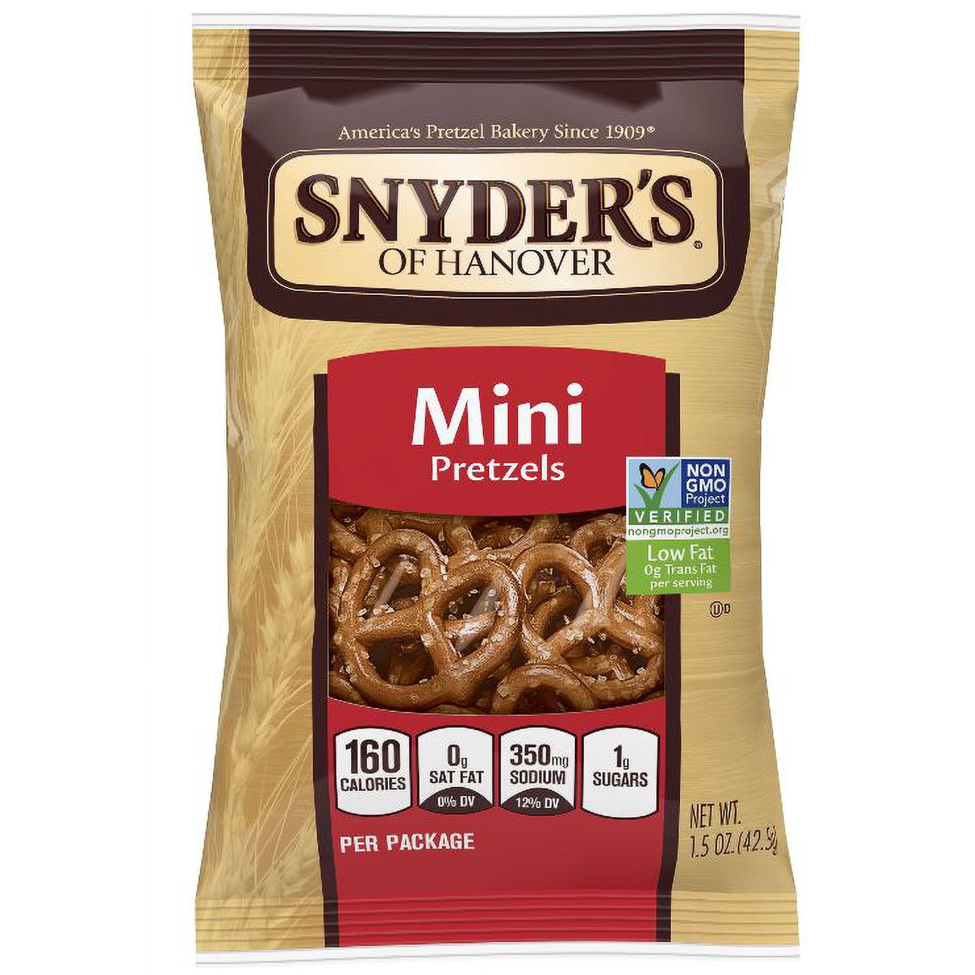Snyders of Hanover Mini Pretzel, 1.5 Ounce -- 60 per case.