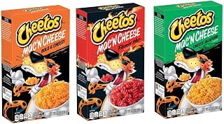 Cheetos Mac'n Cheese - 3 Pack Bundle - Cheesy Jalapeno Flavor 5.7 oz Box, Flamin Hot flavor 5.9 Oz box, and Bold & Cheesy Flavor 5.9 oz Box,