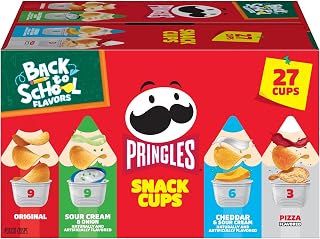 Pringles Potato Crisps Chips, Lunch Snacks, Back to School Snacks, Variety Pack (27 Cups)
