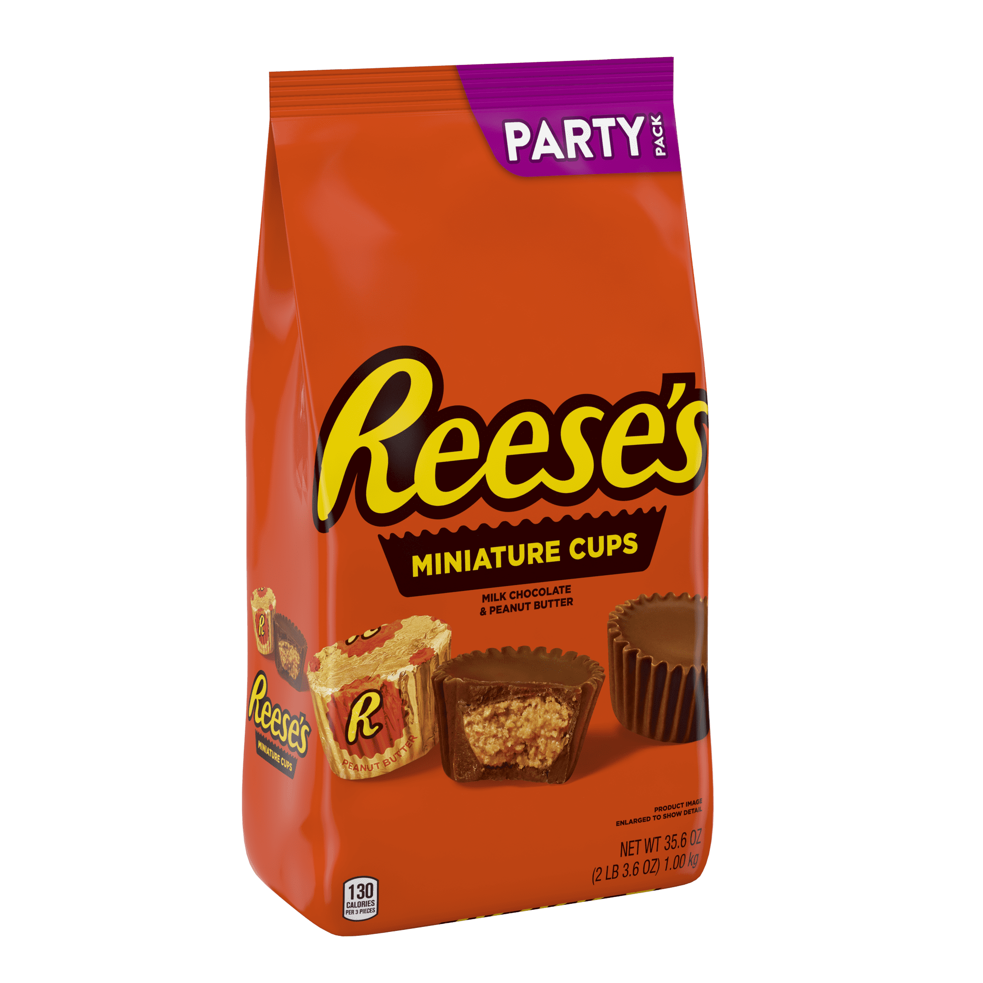 Reese's, Peanut Butter Cups Miniatures, Milk Chocolate, 35.6 Oz.