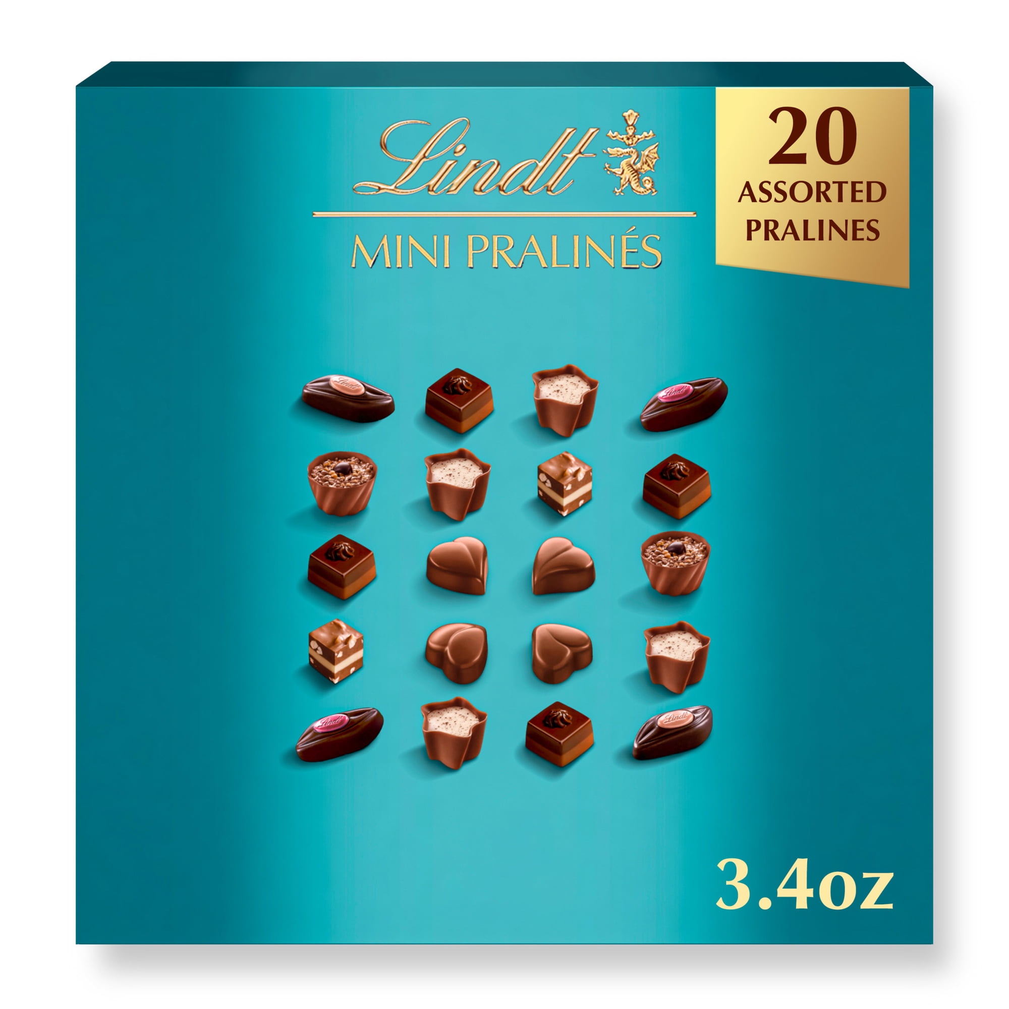 Lindt Mini Pralines Assorted Chocolates 3.4 oz Gift Box