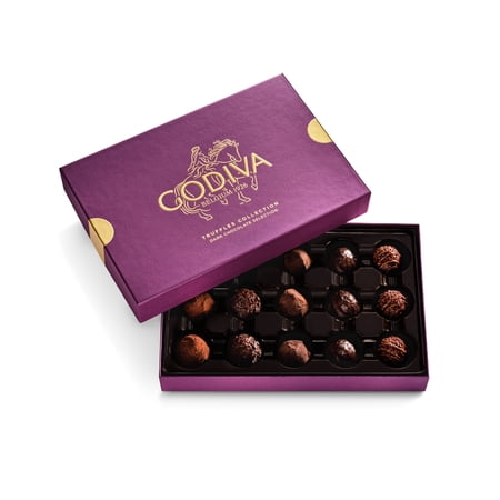Godiva 15pc Dark Chocolate Truffle Gift Box - Belgian Dark Chocolates with Ganache - Kosher Gourmet Gift