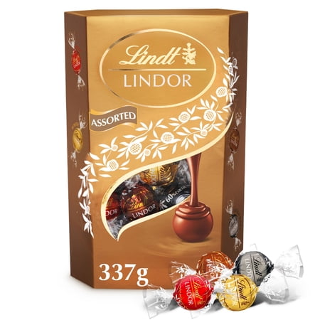 Lindt Lindor Assorted Chocolate Truffles 337g, Imported from Britain
