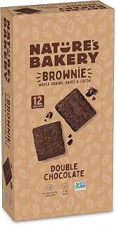 Nature's Bakery Double Chocolate Brownie Bars, Nut Free, 12 Pack