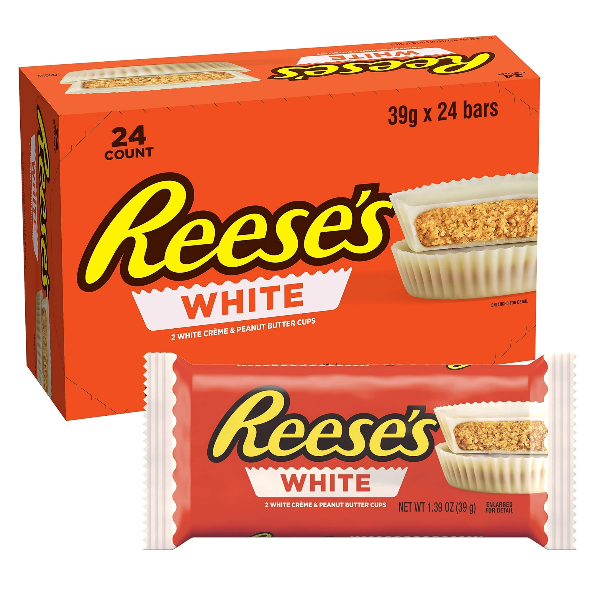 Reese,S White Creme Peanut Butter Cups, 1.5 Oz, 24 Count