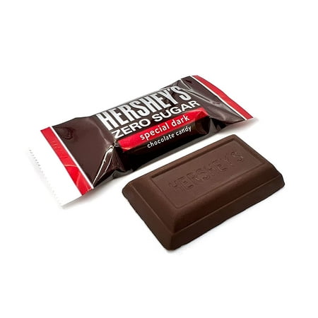 Sugar Free Chocolate - Hershey Sugar Free Special Dark Chocolate - 6 Pound Bag - Bulk Hersheys Zero Sugar - Individually Wrapped Chocolate - Queen Jax