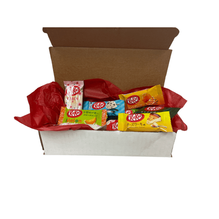Nestle KitKat Mini Chocolate Wafer Bar Randomly Mix of 12 Bars Trial Selection of Variety Flavors Gift Box; About 6-7 Flavors
