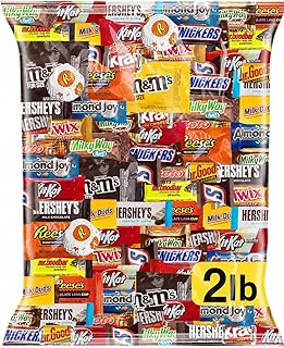 Assorted Chocolate Candy Variety Pack 2 LB Bulk Bag, 90 Ct Fun Size Mix | Individually Wrapped Milk & Dark Chocolate, Peanut Butter Cups, Wafers - for Goodie Bags, Parties, Office Snacks & Gifting