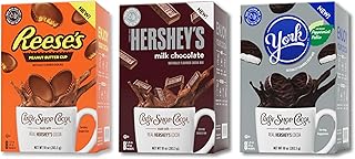 Candy Shop Cocoa Variety Iced Cocoa Mix, 1.25 oz, 24 Pack | Variety pack with HERSHEY'S, REESE'S and YORK flavors; just add water for smooth, creamy hot or iced cocoa drinks anytime