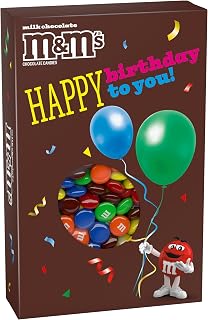 M&M'S Milk Chocolate Candy Box of Chocolates, M and Ms, M&MS Candy, 10 Oz | M&M'S milk chocolate candy in a 10 oz box, card and candy box all in one for all ages, home, office, lunch