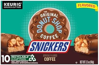 Keurig Mountain Coffee, The Original Donut Shop Coffee Snickers K-Cup Pods, 10 Count