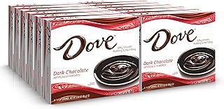 Dove Dark Chocolate, Rich Indulgent Pudding Mix and Pie Filling, 4 Servings Per Box, Kosher, 3.34 Oz, 12 Count