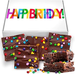 Birthday Party Large Brownies Gift Box Individually Wrapped | Happy Birthday Celebration | Nut Free | Kosher
