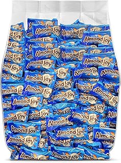 AlmondJoy Candy Bars Bulk Fun Size Candy - 50 Snack Size AlmondJoys Chocolate Candy Individually Wrapped - AlmondJoy Bulk Chocolate for Snacking, Sharing, Parties and Events - Milk Chocolate, Coconut & Almond - Bulk Candy Pack - 2 Pounds